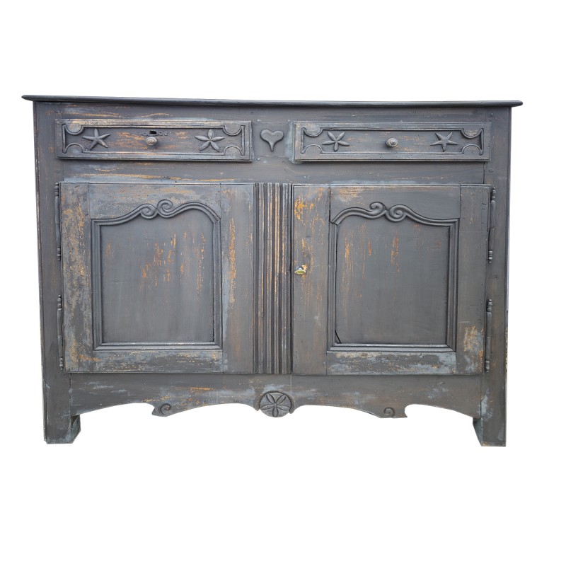 Buffet de montagne en noyer massif